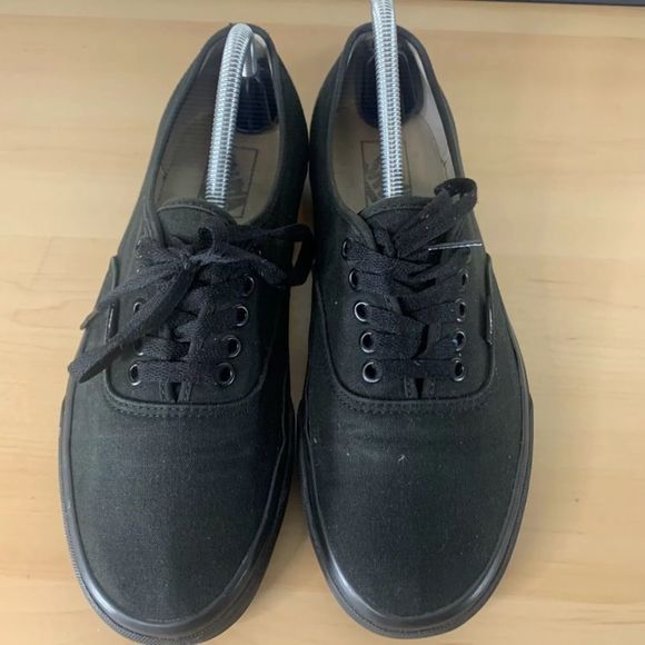 Vans Off The Wall Black Canvas Shoes size 9.5Mens/11Womens - Picture 3 of 9